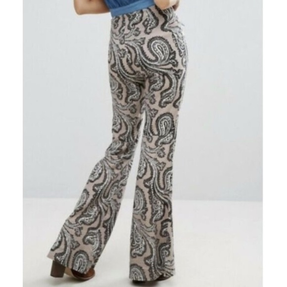 New: Free People + Dolls Kill Paisley Pants. Size Medium - Picture 12 of 16